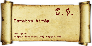 Darabos Virág névjegykártya